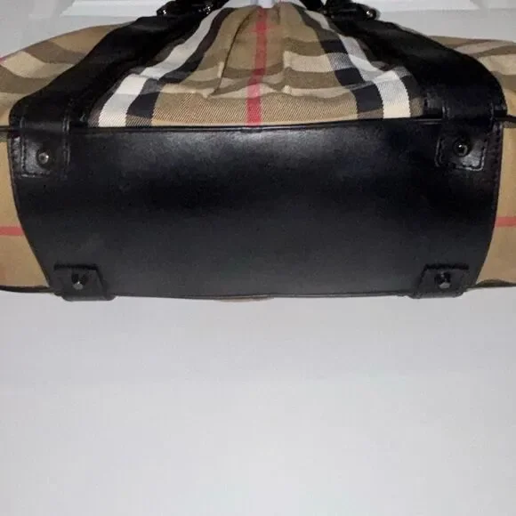 Burberry Knight Bag Purse Satchel signature nova house check XL leather/canvas - Picture 5 of 15